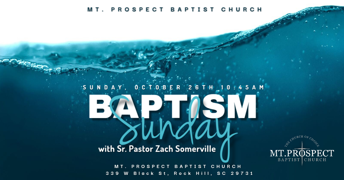 Baptism Sunday
